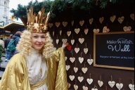 Bild Teresa Windschall hinterlässt ihre guten Wünsche für die Besucherinnen und Besucher des Weihnachtsmarkts in Philadelphia.