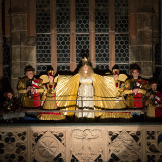 Das Christkind beim Prolog.