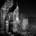 1955: Die festliche Eröffnung von der Empore der Frauenkirche aus.