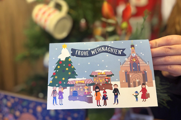 Weihnachtskarte mit Spende für Partnerschaftsverein Charkiw - Nürnberg