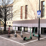 E-Scooter-Sammelparkplatz in der Nonnengartenstraße.