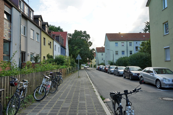 Blick in die Wilderstraße in Nürnberg