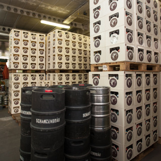 Das Lager von Schanzenbräu in Gostenhof