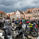 Motorradgottesdienst auf dem Hauptmarkt