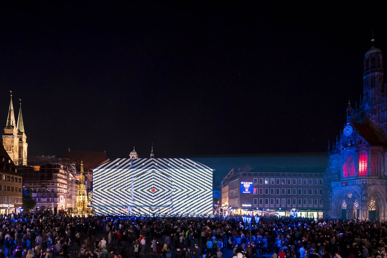  Die Blaue Nacht - Stadtportal Nürnberg Illustration 