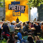 Lesung beim Erlanger Poetenfest im Schlossgarten 2014