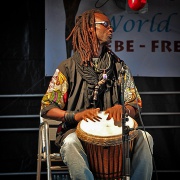 Trommler auf der Bühne beim Afrika Festival Nürnberg