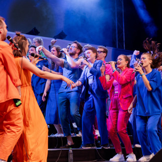 Unter anderem trat der Chor Twäng auf und sorgte für beste Laune. 