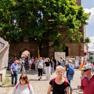 Mit bestem Wetter am Samstag wurde das Chorfest am Samstag ein Erlebnis für die Besucherinnen und Besucher. 