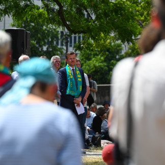 ( Bild: Christine Dierenbach / Christine Dierenbach / Stadt Nürnberg ) Gedenken zu Beginn