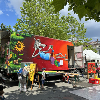 ( Bild: Hanna Quitterer / Stadt Nürnberg ) Im Zentrum Familie auf AEG hatten Groß und Klein viel Spaß.