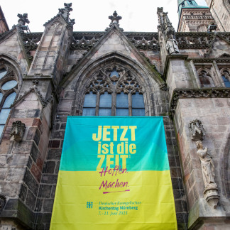 ( Bild: Axel Eisele / Stadt Nürnberg ) „Jetzt ist die Zeit“: Unter diesem Motto feierten Zigtausende den 38. Deutschen Evangelischen Kirchentag in Nürnberg.
