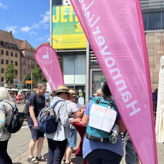 ( Bild: Pinar Zerman / Stadt Nürnberg ) „Jetzt ist die Zeit“: Unter diesem Motto feierten Zigtausende den 38. Deutschen Evangelischen Kirchentag in Nürnberg.