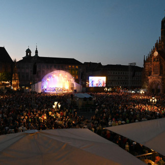 ( Bild: Christine Dierenbach/Amt fuer Ko / Christine Dierenbach/Amt fuer Kommunikation und Stadtmarketing ) Abengebet und Konzert Viva Voce