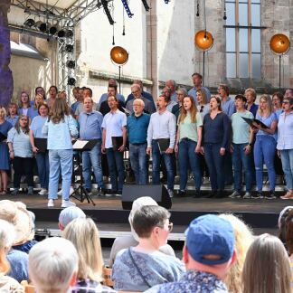 Open Air-Atmosphäre in der Katharinenruine.