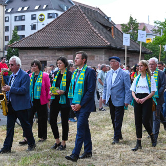 ( Bild: Christine Dierenbach / Christine Dierenbach / Stadt Nürnberg ) Gedenken zu Beginn