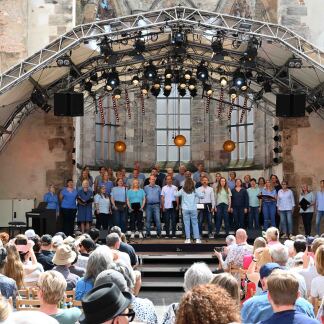 Open Air-Atmosphäre in der Katharinenruine.