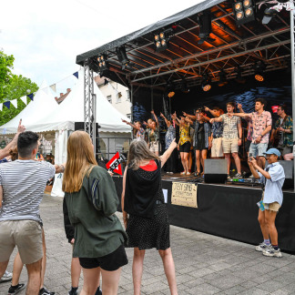 ( Bild: Christine Dierenbach/Presse und / Christine Dierenbach/Amt fuer Kommunikation und Stadtmarketing ) Eindrücke aus dem Zentrum Jugend rund um die Junge Kirche LUX.