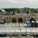 Blick über das Festivalgelände auf Nürnbergs größtem Open Air: Rock im Park
