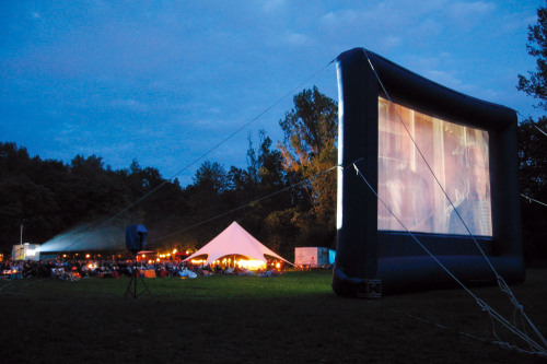 Sommernachtfilmfestival im Marienbergpark.
