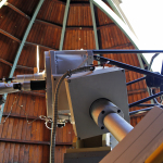 Blick in die Kuppel der Regiomontanus-Sternwarte 
