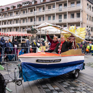 ( Bild: Thomas Langer / Stadt Nürnberg ) Faschingszug 2024 in Nürnberg