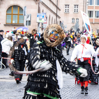 ( Bild: Thomas Langer / Stadt Nürnberg ) Faschingszug 2024 in Nürnberg