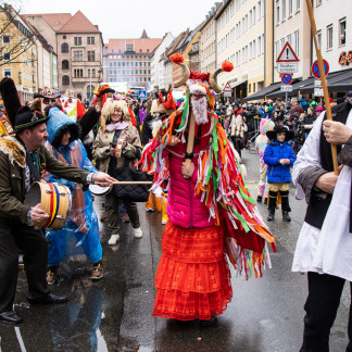 ( Bild: Thomas Langer / Stadt Nürnberg ) Faschingszug 2024 in Nürnberg