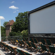 Open Air Kino auf der Dachterrasse des Cinecitta