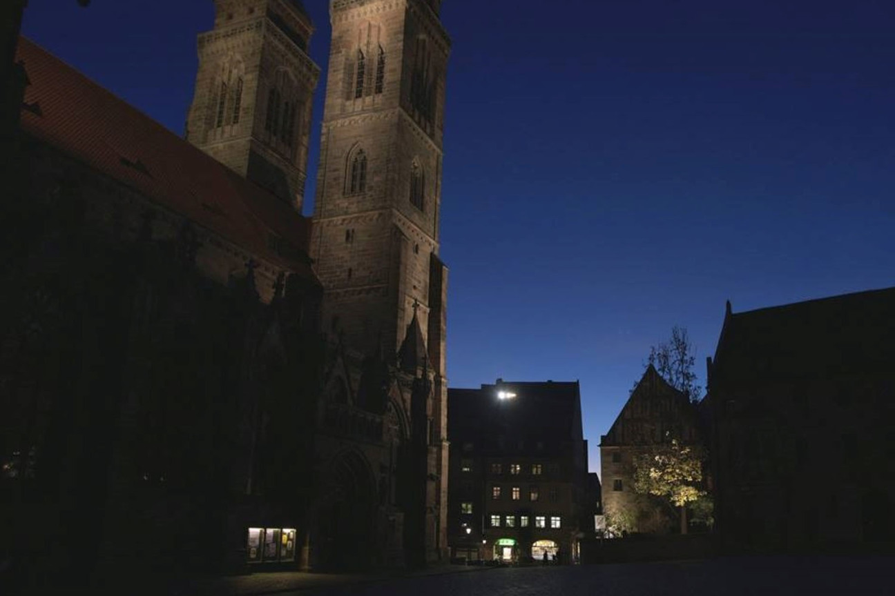 Lorenzkirche bei Nacht, Bild © Stadt Nürnberg