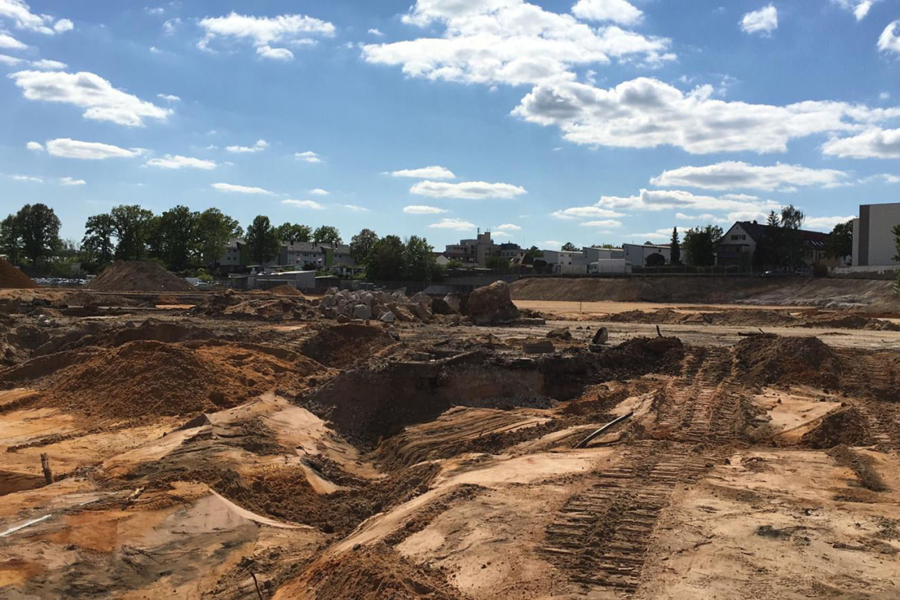 Fund einer Fliegerbombe an der Brunecker Straße., Bild © Feuerwehr Nürnberg