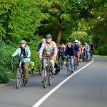 Radfahrer im Stadtpark