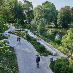 Blick auf den Kontumazgarten und die Pegnitz