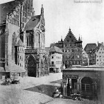 Frauenkirche und Hauptmarkt vor 1869