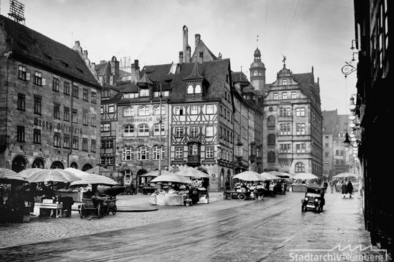 Blick auf den Obstmarkt 1938.