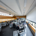 Blick in die Integrierte Leitstelle Nürnberg in der Feuerwache 4.