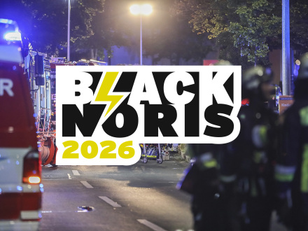 Foto mit dem Logo von Black Noris 2026., Bild © Foto: David Oßwald/Grafik: Stadtgrafik