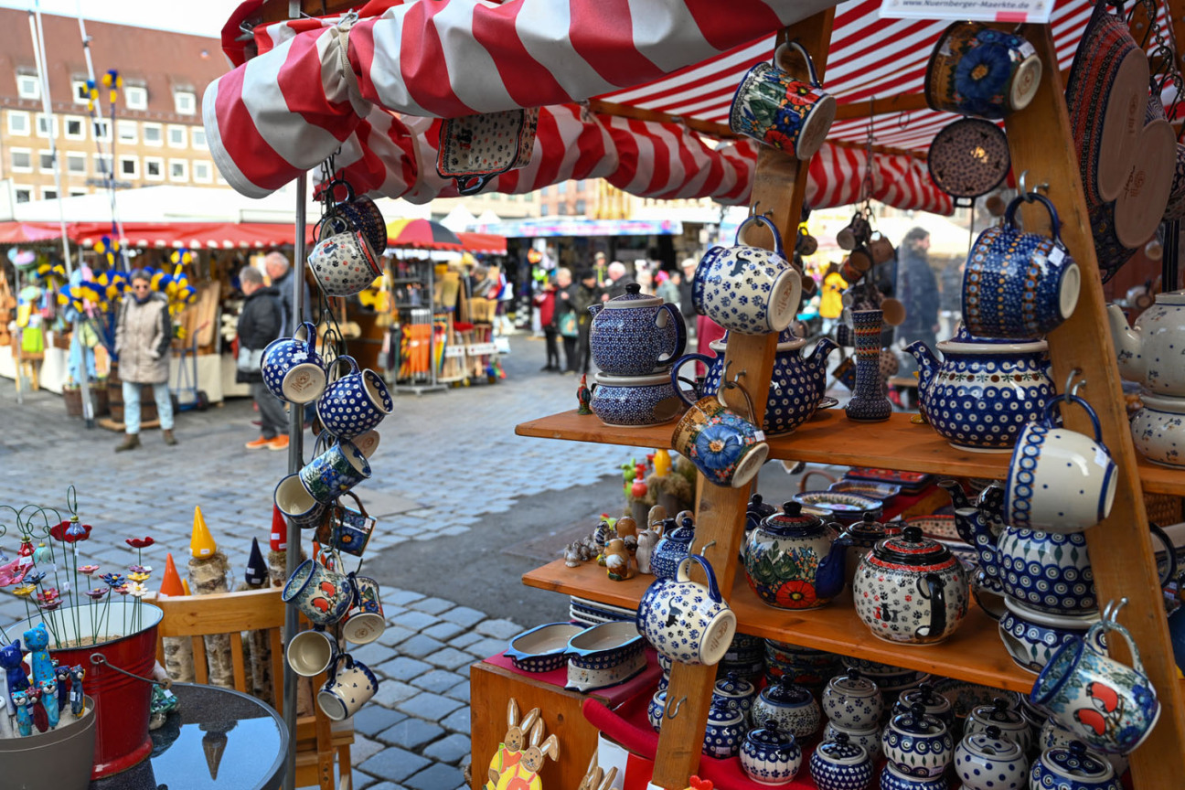 Waren auf dem Nürnberger Ostermarkt., Bild © Christine Dierenbach/ / Stadt Nürnberg