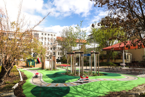 Bobbytrain-Parcours im Außenbereich des DB Museums. © Mauro Esposito / DB Museum