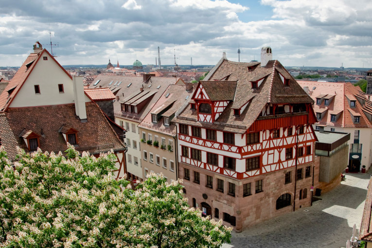 Aussenansicht Albrecht Dürer Haus in Nürnberg