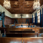 Der berühmte Saal 600 des Justizgebäudes, in dem die Nürnberg