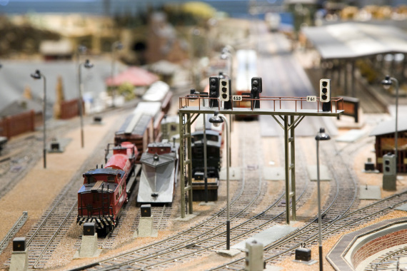 Eisenbahnlandschaft aus dem Spielzeugmuseum