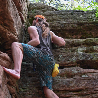 Boulderer im Schmausenbuck