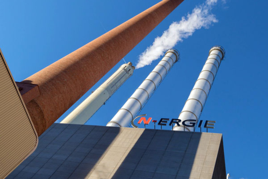 Heizkraftwerk der N-ERGIE in Nürnberg Sandreuth.