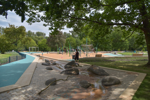 Wasserspielplatz an der Noriksubucht.