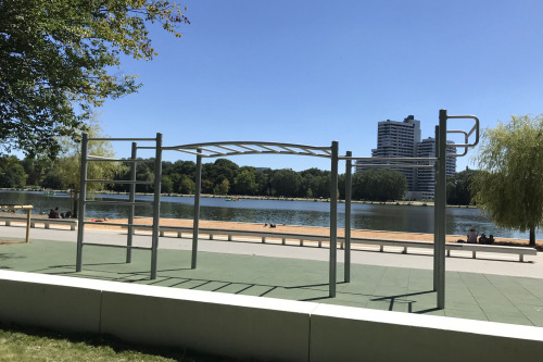 Der Norduferpark Wöhrder See bietet viele Sportmöglichkeiten.