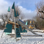 Spielplatz am Rechenberg im Winter
