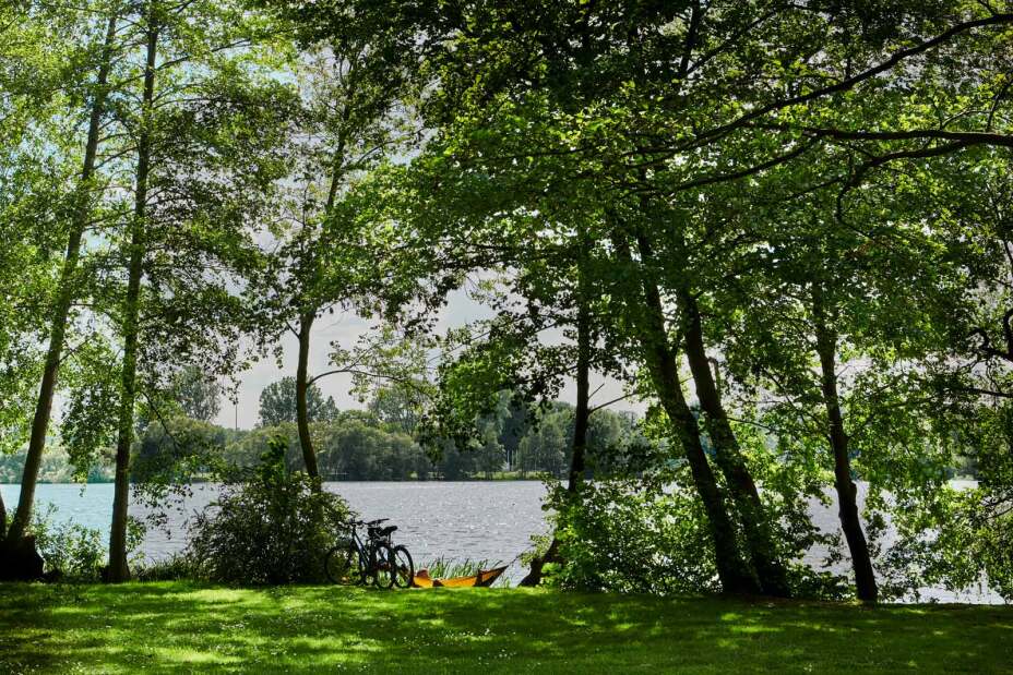 Blick auf den Dutzendteich.