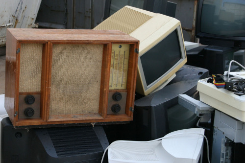 Ein Stapel mit Sperrmüll.