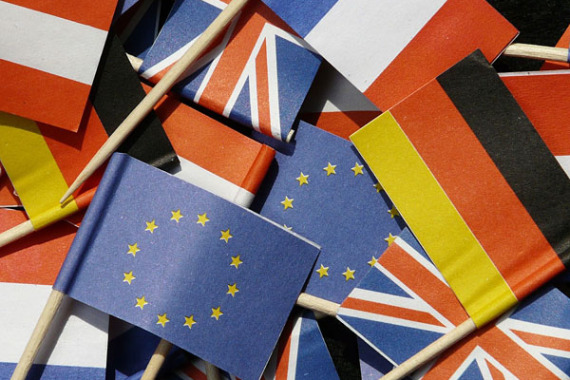 Flaggen europäischer Ländern als Zahnstocher